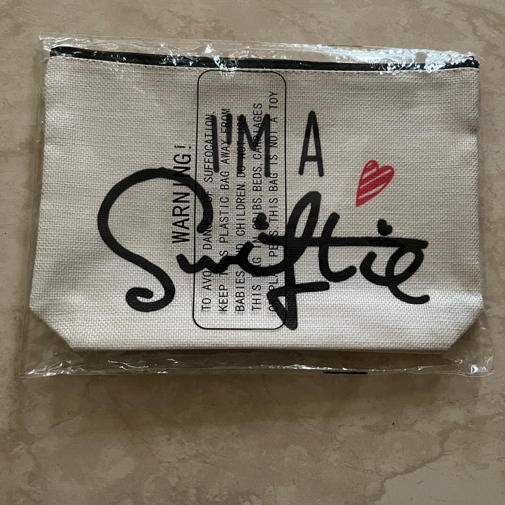 I’m a Swiftie Stylish Cream and Black Pouch